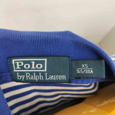 ポロバイラルフローレン Polo by RALPH LAUREN ミニポニー刺繍 ボーダー S/S ポロシャツ メンズ  XS
